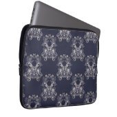 Blumenmarinemuster der barocken Art Laptopschutzhülle (Vorne Rechts)
