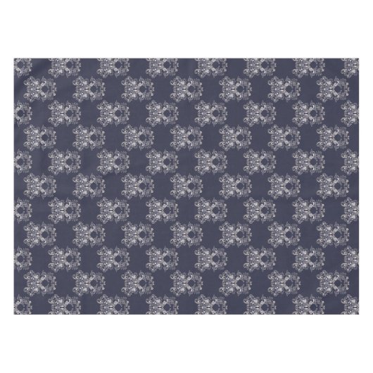 Blumenmarinemuster der barocken Art Tischdecke (Vorderseite (Horizontal))