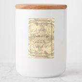 Blumenmarken Beige Rose Cremefarben Lebensmitteletikett (Vorderseite)