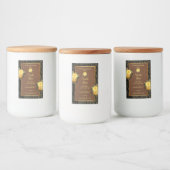 Blumenmarken Brown Wood Grain Tree Bark Lebensmitteletikett (Flaschen)