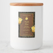 Blumenmarken Brown Wood Grain Tree Bark Lebensmitteletikett (Vorderseite)