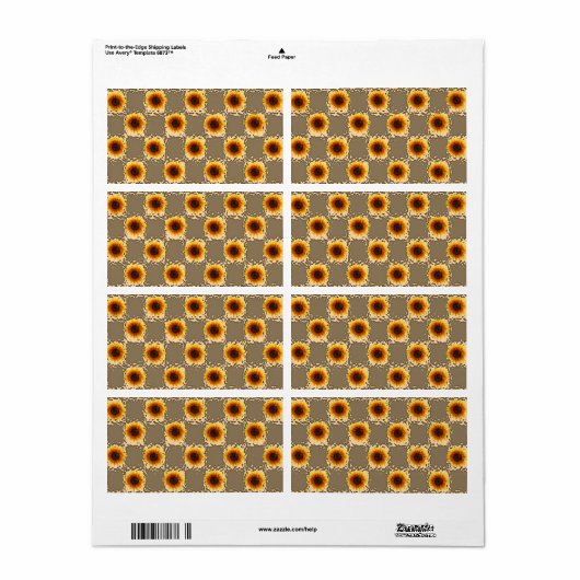 Blumenmarken Sonnenblumen (Vorne)