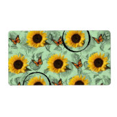 Blumenmarken Sonnenblumen (Vorne)