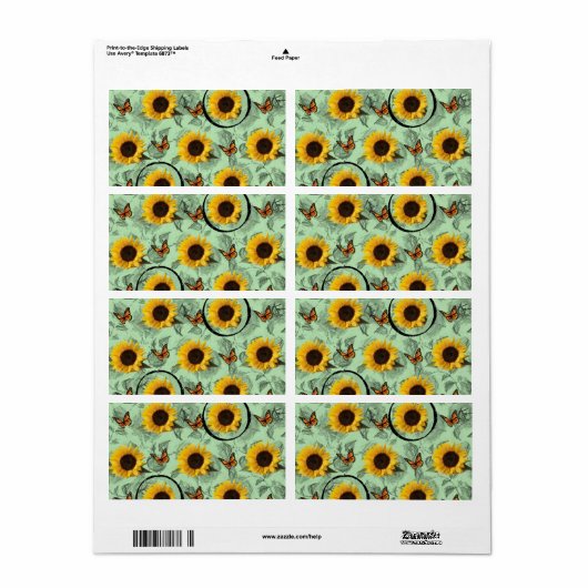 Blumenmarken Sonnenblumen (Vorne)