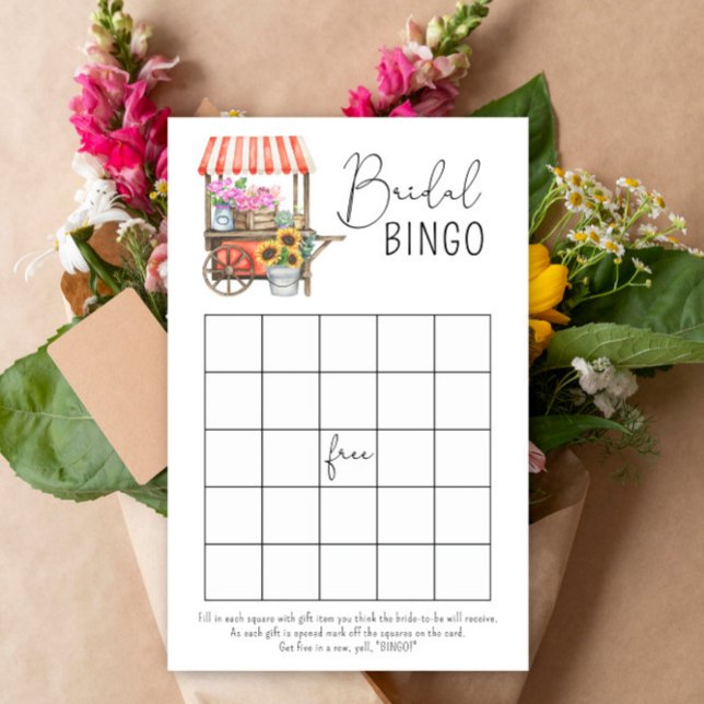 Blumenmarkt Brautdusche Bingo-Spiel (Von Creator hochgeladen)