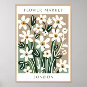 Blumenmarkt Druckbares Poster (Vorne)
