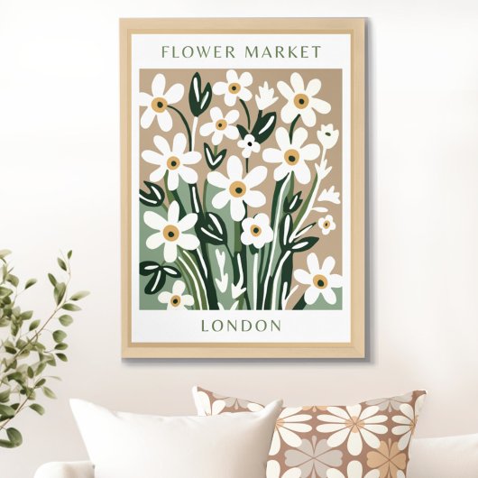 Blumenmarkt Druckbares Poster