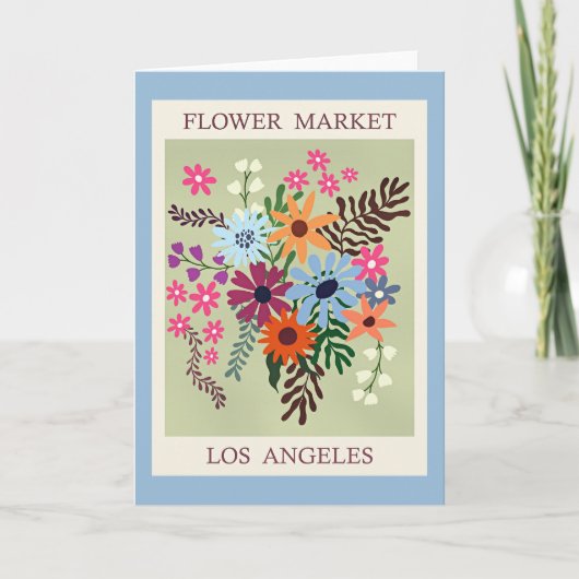 Blumenmarkt, Los Angeles, Karte (Vorderseite)