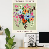 Blumenmarkt, Los Angeles, Poster (Heimbüro)