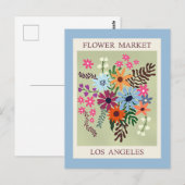 Blumenmarkt, Los Angeles, Postkarte (Vorne/Hinten)
