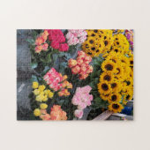 Blumenmarkt-Platz-Puzzle Puzzle (Horizontal)