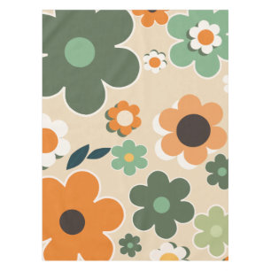 Blumenmarkt Tokio Florale Kunst Retro-Blumen Tischdecke