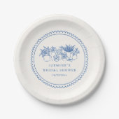 Blumenmarkt Whimsical Brautparty Pappteller (Vorderseite)