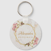Blumenmarmor Gold Orchids Geometrische Bridesmaid