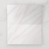 Blumenmarmor in schwarz und rosa platzkarte (Innenseite Aufgefaltet)