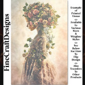 Blumenmärsche Kind & rosa Rosen AU4 Dekoutierung Seidenpapier