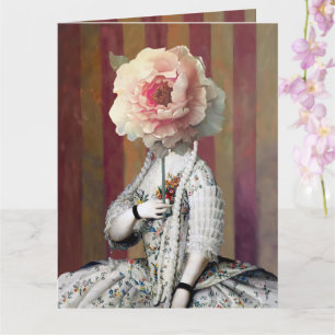 Blumenmaske ein und aus Diva Karte
