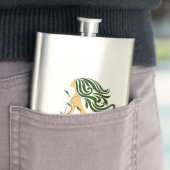 Blumenmaske Flachmann (Beispiel)