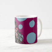 Blumenmaske - Portrait "Whimsical Nature" Kaffeetasse (VorderseiteRechts)