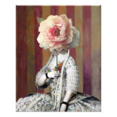 Blumenmaske über Diva Fotodruck (Vorne)