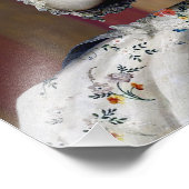 Blumenmaske über Diva Fotodruck (Ecke)