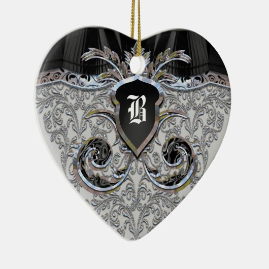 Blumenmaske Viktorianisch Keramikornament (Rechts)