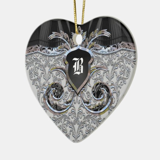 Blumenmaske Viktorianisch Keramikornament (Links)