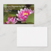 Blumenmassage Business Cards Visitenkarte (Vorne/Hinten)