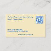 Blumenmassagetherapeut QR Visitenkarte (Rückseite)