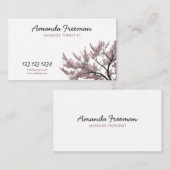 Blumenmassagetherapeut Visitenkarte (Vorne/Hinten)