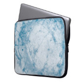 Blumenmatratze blau-weiß laptopschutzhülle (Vorderseite Links)