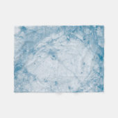 Blumenmatratze in Blau und Weiß Fleecedecke (Vorderseite (Horizontal))