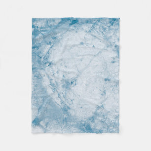 Blumenmatratze in Blau und Weiß Fleecedecke
