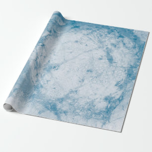 Blumenmatratze in Blau und Weiß Geschenkpapier