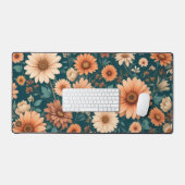 Blumenmatte, Abstrakte botanische Mousepad, Emer Schreibtischunterlage (Tastatur & Maus)