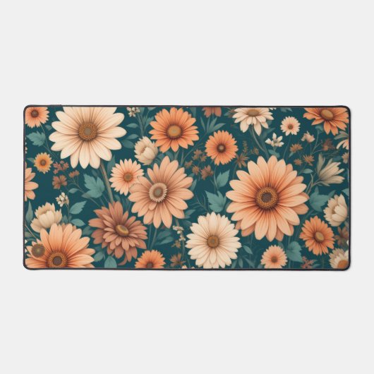 Blumenmatte, Abstrakte botanische Mousepad, Emer Schreibtischunterlage (Vorderseite)