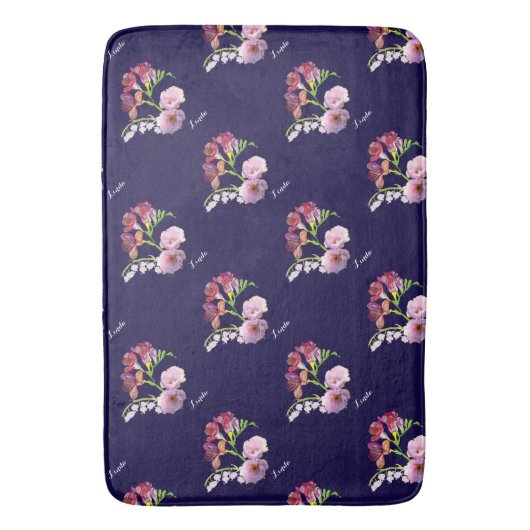 Blumenmatte Badematte (Vorderseite Vertikal)