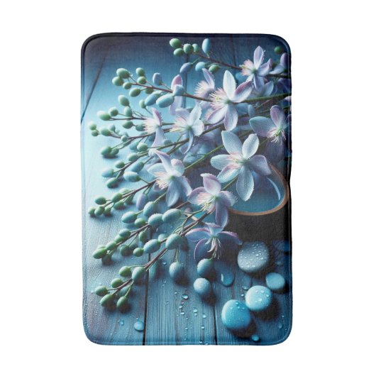 Blumenmatte Badematte (Vorderseite Vertikal)