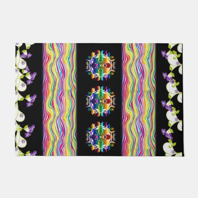 Blumenmatte Fußmatte (Vorderseite)