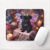 Blumenmatte Mops Mouse Pad Mousepad (Mit Mouse)