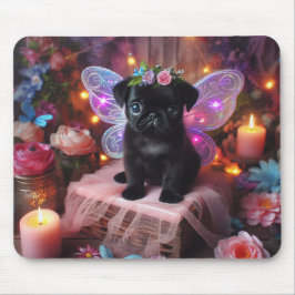 Blumenmatte Mops Mouse Pad Mousepad