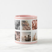 Blumenmatte Rosa MUM Custom Multi Foto Mama Tasse (Zentrum)
