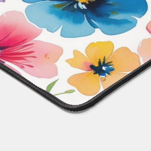 Blumenmatte Schreibtischunterlage (Ecke)