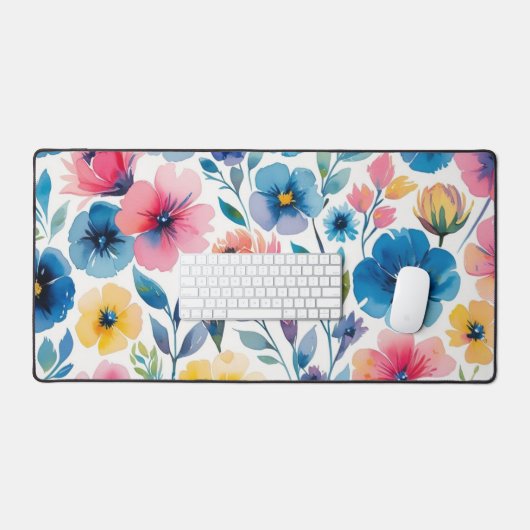 Blumenmatte Schreibtischunterlage (Tastatur & Maus)