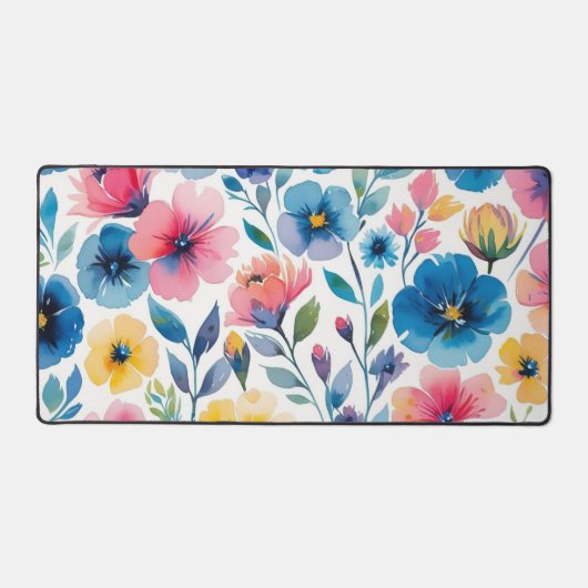 Blumenmatte Schreibtischunterlage (Vorderseite)