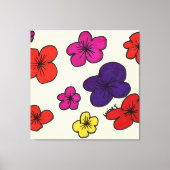 Blumenmauer Leinwanddruck (Vorderseite)