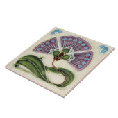 Blumenmauerdekor Jugendstil Vintager Deko Fliese (Seite)
