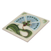 Blumenmauerdekor Jugendstil Vintager Deko Fliese (Seite)