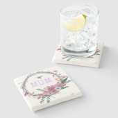 Blumenmaus Steinuntersetzer (Seitenansicht)