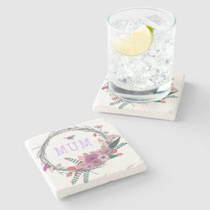 Blumenmaus Steinuntersetzer